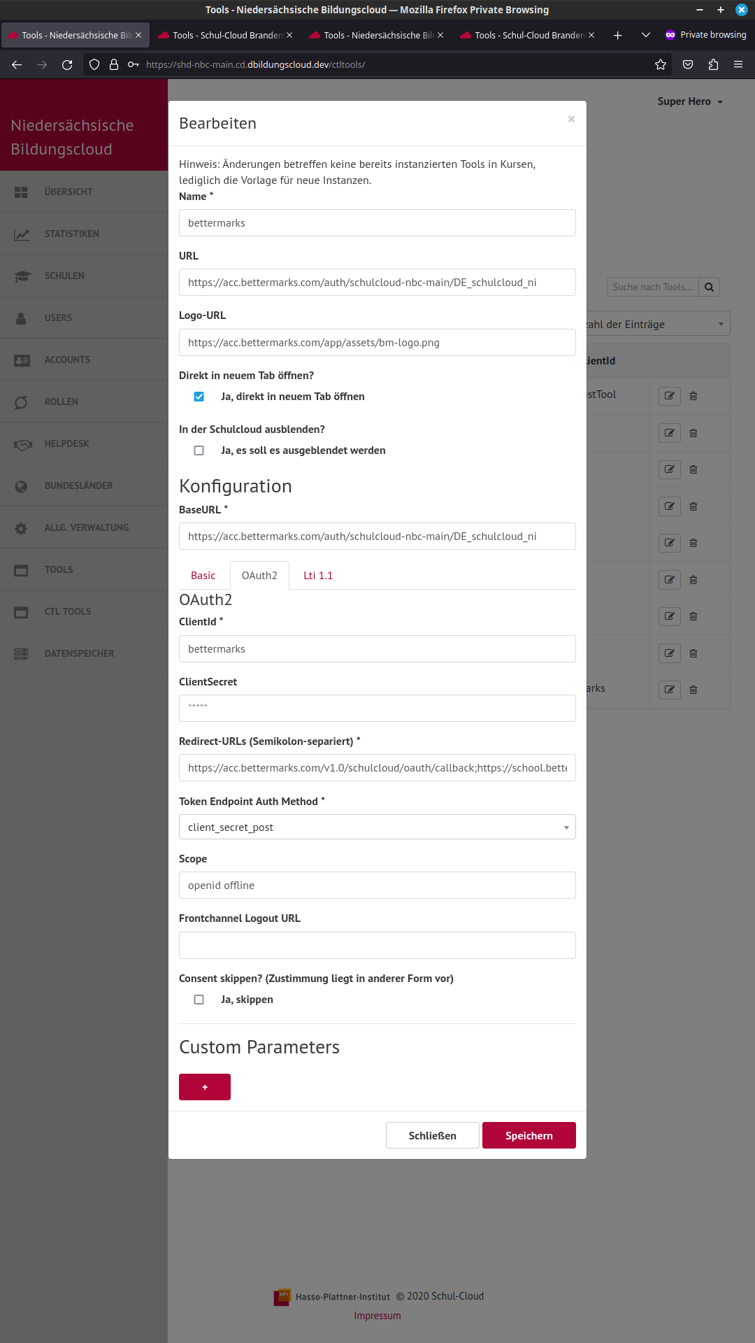 nbc-main configuration