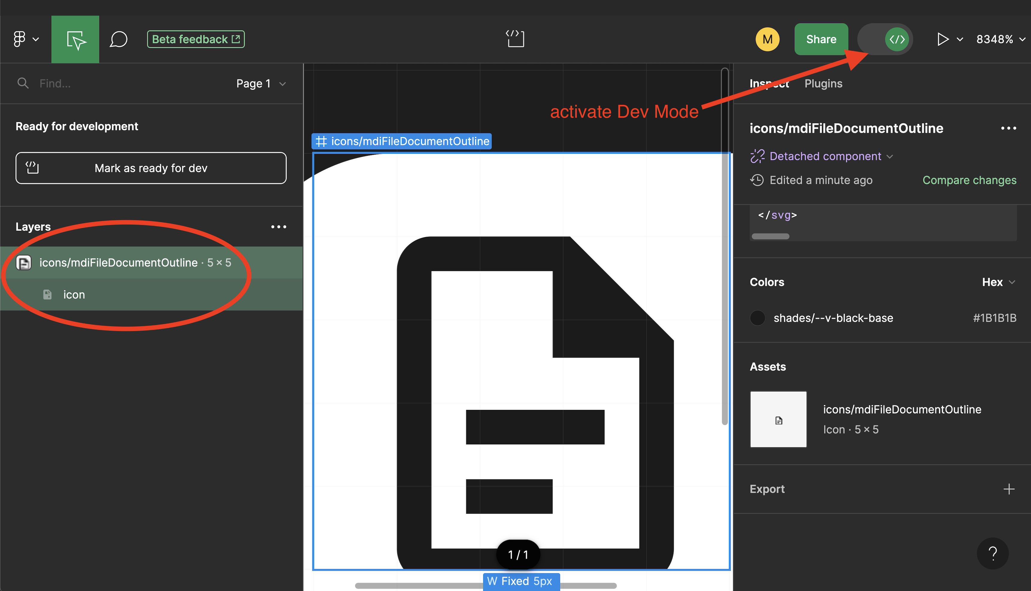 Figma Dev Mode